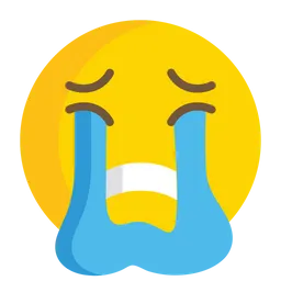 Free Loudly Crying Face Emoji Icon