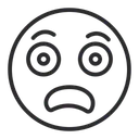 Free Artboard Fearful Face Awful Icon