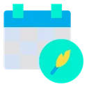 Free Feather Calendar  Icon