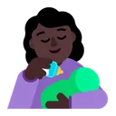 Free Feeding Baby Flat Icon