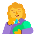 Free Feeding Baby Flat Icon