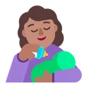 Free Feeding Baby Flat Icon