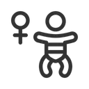 Free Female Baby  Icon
