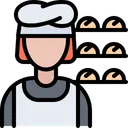 Free Female Baker Baker Worker Icon