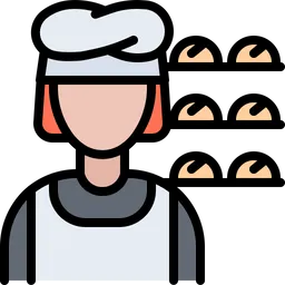 Free Female Baker  Icon