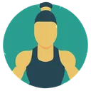 Free Body Builder Fitness Muscle Icon