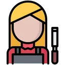 Free Female Carpenter  Icon