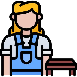 Free Female Carpenter  Icon