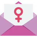 Free Female Envelope Envelope Female Icon