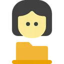 Free Female Folder  Icon