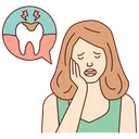 Free Female Teeth Pain Icon
