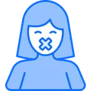 Free Female Silent Protest Icon
