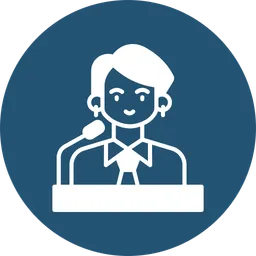 Free Female Speaker  Icon