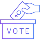 Free Female Vote  Icon