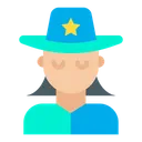 Free Femme Sherif Chapeau Icon