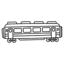 Free Ilustracion De Tren De Linea Blanca Ferrocarril Ferrocarril Icon