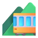 Free Ferrovia Cor Icon