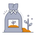 Free Fertilizer Bag Icon