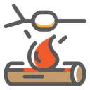 Free Feuer Marshmallow Grill Symbol