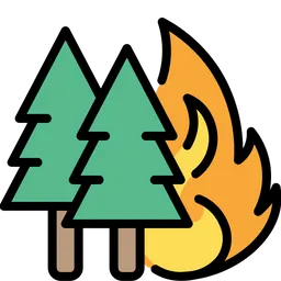 Free Feuer im Wald  Symbol