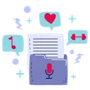 Free Fichier podcast  Icône