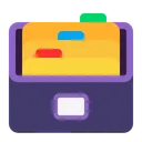Free File Box Flat Icon