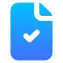 Free File Check In Lc Document Tick Icon