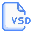 Free File Extention Vsd Document Paper Icon