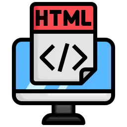 Free File Html Icon - Download in Colored Outline Style