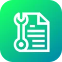 Free File Document Setting Icon