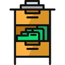 Free File Organizing Cabinet Document Icon