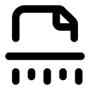 Free File Shred File Document Icon