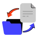 Free File Transfer To Folder File Transfer Data Transfer Icon