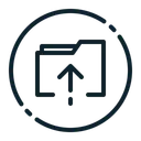 Free Upload File Arrow Up Icon