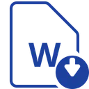 Free File Word Scarica Icon