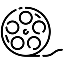 Free Film Reel Cinema Entertaiment Icon