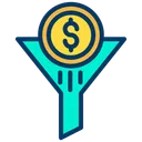 Free Money Filter Economy Filtration Icon