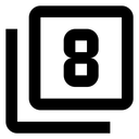 Free Filter Number Eight Icon