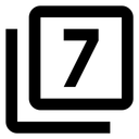 Free Filter Number Seven Icon