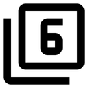 Free Filter Number Six Icon