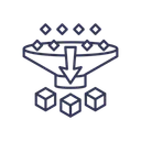 Free Filtering Data Processing Icon