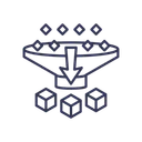 Free Filterung Daten Verarbeitung Symbol