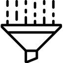 Free Filtration Filter Funnel Icon