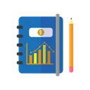 Free Note Book Finance Document Icon