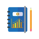 Free Note Book Finance Document Icon