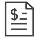 Free Finance Paper Document File Icon