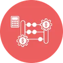 Free Financial Automation Money Process Accounting System Icon