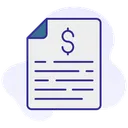 Free Financial Document Financial Report Financial Paper Icon