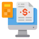 Free Computer Accounting File Icon