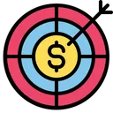 Free Aim Financial Goal Target Icon